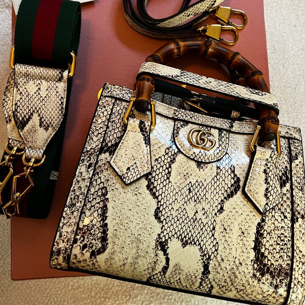 Gucci Diana Python Mini. Brand new NEVER used.